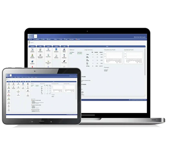 Our secure cloud-based bulk water station software promises a Five 9’s uptime guarantee (99.999% uptime).

Our redundant servers mean that you won’t experience outages of our software so you can continue to dispense water to your customers.